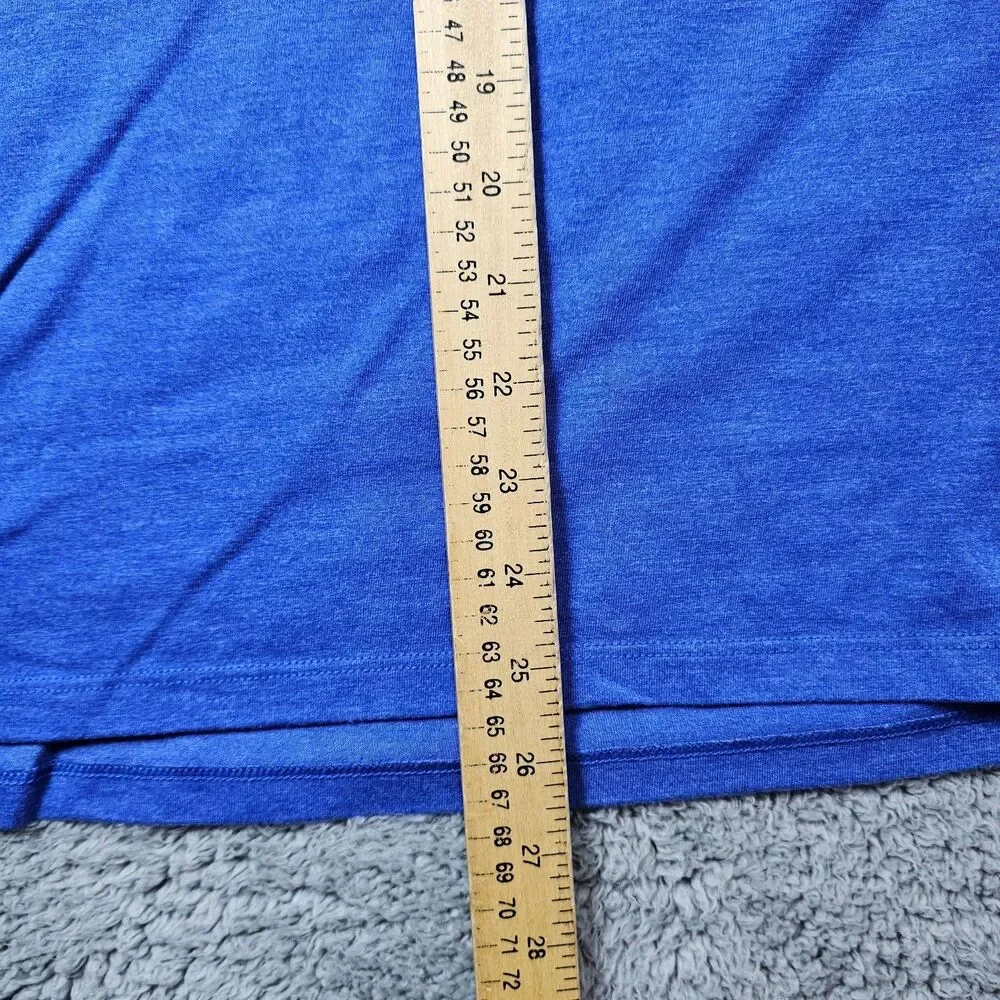 Nike Florida Gators Shirt Men Large Blue V Neck Spell Out Logo NCAA Sports